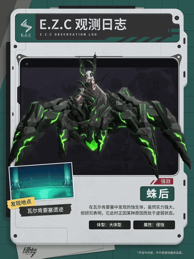 蛛后官方观测资料卡第1张静帧